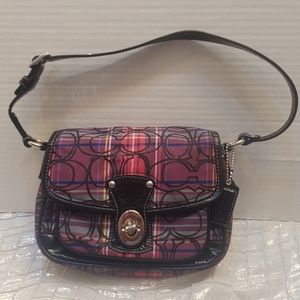 Coach Poppy Tartan small Handbag Plaid